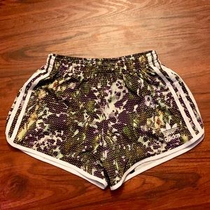 Adidas flower patterned shorts